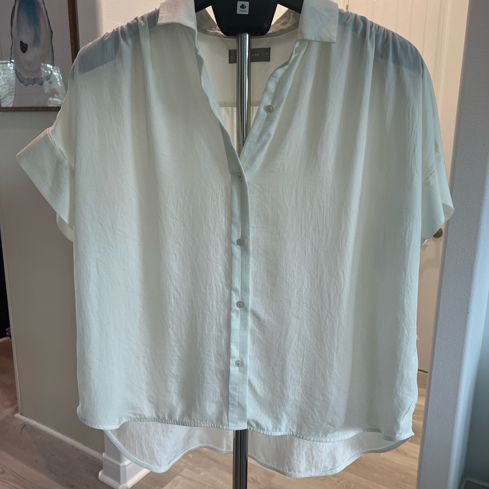 Everlane White Boxy shirt washable silk - Size 8 - perfect condition